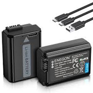lot 6403 image: Sony NP-FW50 Compatible Camera Battery Set of 4 batteries with USB Charging Cable
