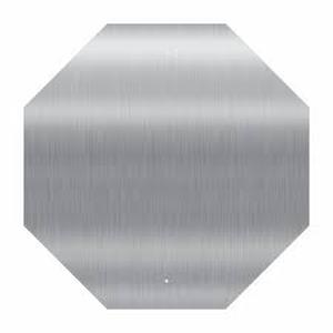 lot 16034 image: Octagon Metal Blank Signs 2Pk