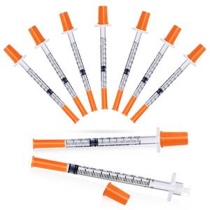 lot 2242 image: Insulin Syringe with Needle, 30G 516(8mm) 1cc Inch, Individually Wrapped, Pack of 100