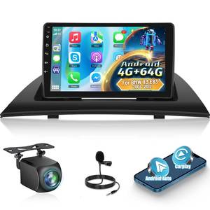 lot 2251 image: 464G Car Radio for BMW X3 E83 2004 2005-2012 - Wireless Carplay & Android Auto - 9 Inch Touchscreen Radio with 32 EQ DSP, WiFi, GPS, Split Screen  AHD Rear View Camera