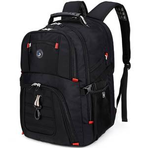 lot 2252 image: SHRRADOO Extra Large 50L Travel Laptop Backpack with combination lock, College High School Backpack Airline Approved Business Work Bag Fits 17 Inch Computer for Men Women