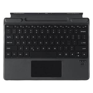 lot 2255 image: Qulose Surface Pro 9 Keyboard - Wireless Bluetooth Keyboard for Surface Pro 111098X with Detachable Trackpad and Pen Holder - Black