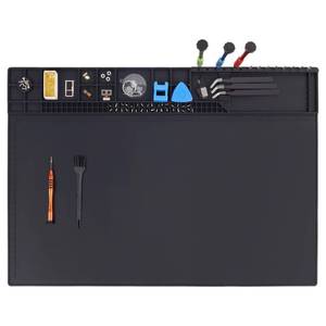 lot 2262 image: Premium Heat Resistant 932°F 22x 14.2 Magnetic Silicone Soldering Mat Electronics Work Mat for Computer Cell Phone Laptop Repair,BGA Soldering Gun Iron Workbench Protection