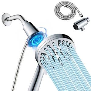 lot 2273 image: Ryhiac High Pressure Shower Head with Magnetic Back Fixed Base Design,Handheld Showerhead with Hose Set Stainless Steel 59 inches5 ft 10-Setting 5 inches Large Face,Chrome Finish (Silver)