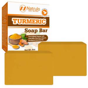 lot 4276 image: Natural Turmeric Soap Bar for Face & Body �� Turmeric Skin Soap Wash for Dark Spots, Intimate Areas, Underarms �� Turmeric Face Soap Reduces Acne, Fades Scars & Cleanses Skin