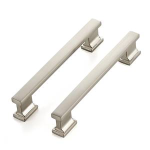 lot 4278 image: Ravinte Hardware 10 Pack 5 Inch (128mm) Brushed Nickel Cabinet Pulls, Heavy Duty Kitchen Drawer & Cupboard Handles, Solid Cabinet Hardware