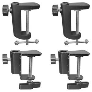 lot 4303 image: 4Pcs Desk C-Clamp with 12 Thread Hole, Adjustable Cantilever Bracket Desk Light Clamp Mount Holder Table Clamps for Swing Arm Lamp Microphone, Maximum Gap is 45mm55mm