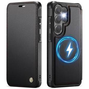 lot 4382 image: PlusnapX for Samsung Galaxy S26 Ultra Wallet Case Compatible with Magsafe, PU Leather Flip RFID Blocking Card Holder Shockproof Magnetic Women Men Wallet Phone Case Cover for Galaxy S26 Ultra, Black