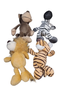 lot 5402 image: Safari Animal Plush Toy Collection Set Of 4