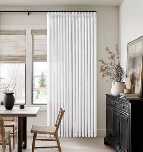 lot 5413 image: White 90 Inch Pinch Pleated Linen Curtains for Living Room Bedroom Dining Boho Country Light Filtering Pinch Pleat Drapes with Hooks Rings Back Tab Semi Sheer Window Curtains 2 Panels Set 50x90