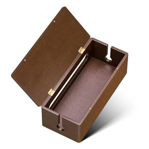 lot 5428 image: YECAYE Wooden Cable Management Box, Power Strip Cord Organizer Box, Cord Hider for Office, Living Room, Bedroom,Magnetic Lid Design, Cable Organizer for Desk, Wire Management