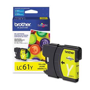 lot 6005 image: Brother LC61Y -Ink Cartridge, 325 Page-Yield, Yellow