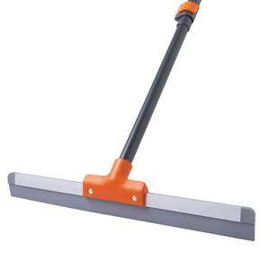lot 6008 image: CLEANHOME Rubber Floor Squeegee for Concrete Floor, Tile Floor, Metal Aluminium Heavy Duty Garage Shower Floor Squeegee Broom for Removing Water, Commercial Scrubber Mop with Extendable Long Handle