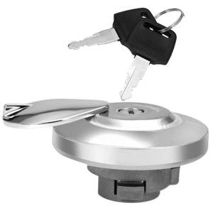 lot 6054 image: Fuel Gas Tank Cap Lock Cover with Keys compatible with Honda VTX Shadow Aero ACE Rebel Magna VLX VT600 Spirit 600 750 1100 1300 Yamaha Vstar 650 1100