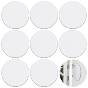 lot 6086 image: Nosiny 8 Pack Door Knob Protector Plastic 5 Inch White Self Adhesive Door Knob Protector Avoids Handle Damage (White)