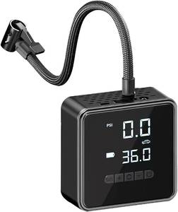 lot 6447 image: Tire Inflator Portable Air Compressor - 150 PSI Air Pump for Car Tires - 2X Faster Inflation, Smart Pump Tire Inflator for Cars, Motorcycles, Bicycles, Balls