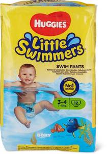 lot 6460 image: Huggies Little Swimmers Disposable Swim Pants, Small (15lb-34lb.), 12-Count