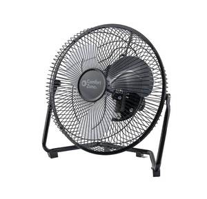 lot 11678 image: Comfort Zone 9-Inch High-Velocity Desk Fan, All-Metal 3-Speed Turbo Air Circulator with 180° Tilt, Quiet Small Table Fan for Office, Bedroom, and Home, Fully Assembled, ETL Listed