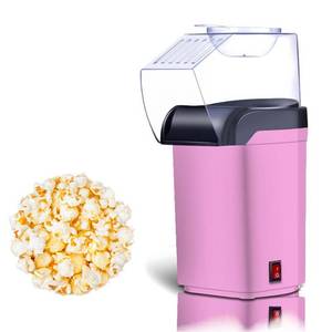 lot 11703 image: Nostalgia Hot Air Popcorn Popper Maker, 1200W Electric Pop Corner Machine, 16 Cups, 3 Minutes Done, Fully Automatic Healthy No Oil and No Sugar Corn Popcorn Machine (Pink)