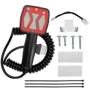 lot 12253 image: Snowplow Handheld Controller Compatible with Western 56462 56369, Fisher 9400 8292, SAM 1306902, Straight Blade Plows 6 Pin Plug Replacement Switch for Snow Plow Trucks and Winter Driveway Clearing