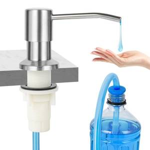 lot 12324 image: Soap Dispenser for Kitchen Sink(Brushed Nickel),Stainless Steel Countertop Dish Soap Dispenser Pump with 47  Extension Tube kit