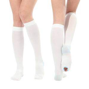 lot 12334 image: 2Pairs Ted Hose Compression Stockings for Women and Men, Anti Embolism Compression Stockings, Surgical Compression Stocking, 15-20 mmHg Compression TED Hose with Inspect Toe Hole (Knee High, S)