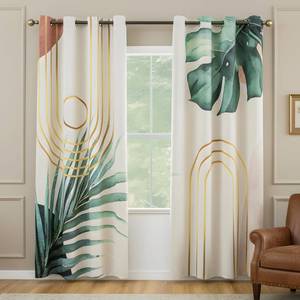 lot 12346 image: LOSIVISHE Botanical Curtain for Living Room �� 80% Blackout Floral Vintage Curtains & Drapes, Room Darkening Energy Efficient Curtains Perfect for Living Room & Bedroom, W52 xL95, 1 Pair