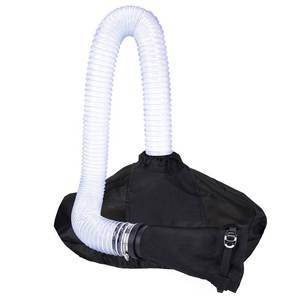 lot 12355 image: Salcod Universal Leaf Collection System for Leaf Blowers & Vacuums, Fits Up to 5�� Diameter, Transparent Observation Tubes, Adjustable Mesh Cover for 32��96 Gal Bins