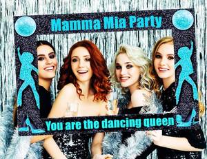 lot 12376 image: LaVenty You are The Dancing Queen Party Photo Booth Props You are The Dancing Queen Party Supplies Mamma Mia Party Decoration Disco Party Photo Booth Props