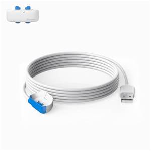 lot 12381 image: USB Charging Cable Compatible with Tractive GPS Pet Tracker Location Smart Activity for Dogs Replacement Magnetic Charger Base (New White)