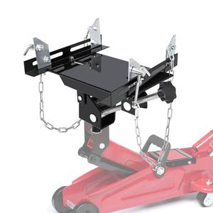 lot 13721 image: KAFLLA Transmission Jack Adapeter, 1100lbs Gearbox Removal Adaptor for Hydraulic Floor Jack Conversion with 1.17 Removable Saddle Shaft and Double Safety Chains