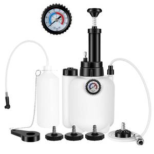 lot 13730 image: Langawaser Brake Bleeder Kit with 3L Pressure Pump, 1L Waste Bottle & 4 Upgraded Adapters, Manual Brake Fluid Bleeder Tool for Most Vehicles, One-Person Operation