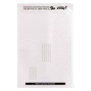lot 14122 image: Duck Max Strength Self-Sealing Poly Bubble Mailer #6  12.5  x 18.5   Solid White