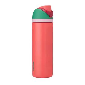 lot 14146 image: Owala FreeSip Insulated Stainless Steel Water Bottle with Straw for Sports, Travel, and School BPA-Free Sports Water Bottle, 24 oz, Strawberry Fields