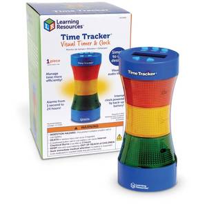 lot 14153 image: Learning Resources Time Tracker Visual Timer & Clock - 1 Piece, Classroom Tracker, Alarm Clock, Light Up Timer for Classroom, Visual Tracker