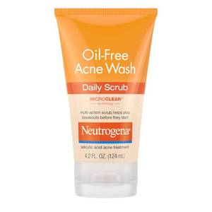 lot 14156 image: Neutrogena Oil-Free Acne Face Wash with 2% Salicylic Acid, Daily Exfoliating Scrub & Acne Treatment for Oily, Acne-Prone Skin, Clears Breakouts & Blackheads, 4.2 fl. oz
