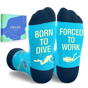 lot 14172 image: Zmart Scuba Diving Gifts Men Women - Gifts for Scuba Divers Men Women, Dive Socks, Funny Socks