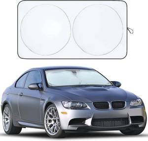 lot 14184 image: EcoNour Car Windshield Sunshade  Blocks 99% Heat & Keeps Interior Cool  Universal Fits Cars, SUVs, Trucks  Automotive Sun Screen, Visor & Car Accessories for Summer  Medium (64x32 Inches)