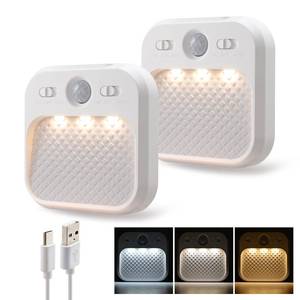 lot 14195 image: DAMI Motion Sensor Night Lights Rechargeable with Timer, Battery Cabinet Light with 3 Color Temperatures Stepless Dimming, Magnetic Closet Light for Travel, RV, Cruise Essentials 2026