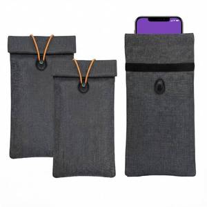 lot 14200 image: Hillban 2 Pack Faraday Bags for Phones Signal Blocking Pouch for Car Key Faraday Rfid Anti-theft Blocks Bags Blocking Case for Privacy Protection