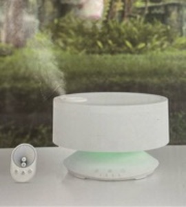 lot 15746 image: 1.6L Ultrasonic Humidifier with Remote Control and LED Light