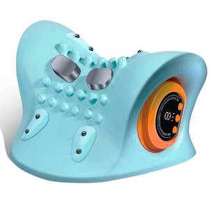 lot 15751 image: GYSIEN Neck Massager, Neck and Shoulder Relaxer with Heat, 3 Modes, Portable Pillows for Pain Relief and Muscle Relax, 26° Angle Cervical Traction Device for Back, Shoulder