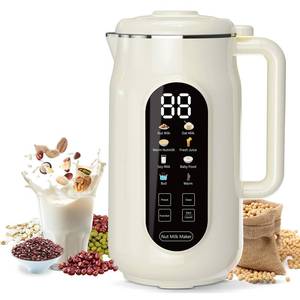 lot 15779 image: 10 in 1 Nut Milk Maker Machine, 42oz IMD Screen Almond Milk Maker, Soy Milk Maker with Self-Cleaning, Delay Start, Keep Warm, Boil Water, Automatic Plant-Based Milk Blender for Soybean, Oat, Coconut