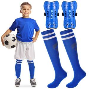 lot 16058 image: Syhood Soccer Shin Guards and Socks for Toddler Kids Youth, Lightweight Soccer Shin Pads Protective Defender Gear for 3-5, 5-10, 10-15 Years Old Children Teen Boys Girls Sports Game(M Size,Blue)