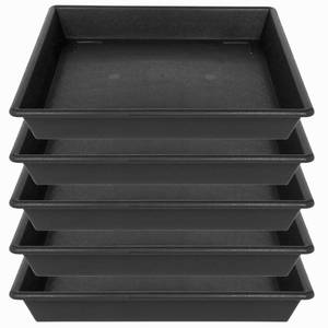lot 16086 image: NIMYAU Square Plant Saucer 12 Inch 5 Pack 8 10 12 14 16 18 20 Inch, Plant Trays for Pots Heavy Duty Plastic Plant Saucers for Indoors Outdoors, Flower Pot No Holes Plant Drip Trays