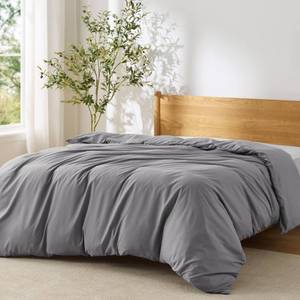 lot 16089 image: Bedsure Duvet Cover King Size - Only Includes 1 Duvet Cover (104x90), Hotel Luxury Soft Double Brushed All Season Bedding for Kids & Adults, Zipper Closure, Grey (No Comforter, No Pillow Shams)