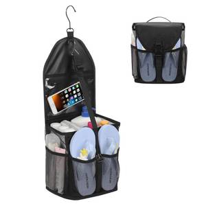 lot 16090 image: Ethereal Hanging Mesh Shower Caddy Portable for College Dorm Room Essentials, Large Capacity Shower Bag for GuysGirls, for Beach, Swimming, Gym