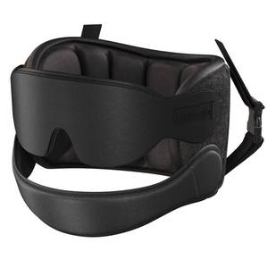 lot 16091 image: SARISUN Airplane Pillow Combo with Chin Strap, Travel Pillows for Airplanes with Sleep Eye Mask, Plane Pillow for Long Flights, Car Road Trip, 360° Headrest, Stop Bobblehead, Black