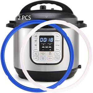 lot 16097 image: 2 Pack Sealing Ring 8qt for Instant Pot Sealing Ring 8 Quart, Premium Silicone Gasket Replacement Seal for Instanpot 8qt, Perfect Seal Pressure Cooker Sealing Ring Accessories for Instapot 8 Quart