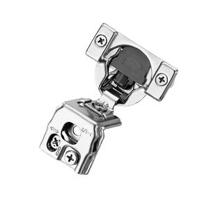 lot 16139 image: Ravinte 10 Pack 5 Pairs 1-12 inch Overlay Soft Close Hinges for Kitchen Cabinet Hinges Satin Nickel Hidden Hinges Stainless Steel Concealed Hinge self Closing